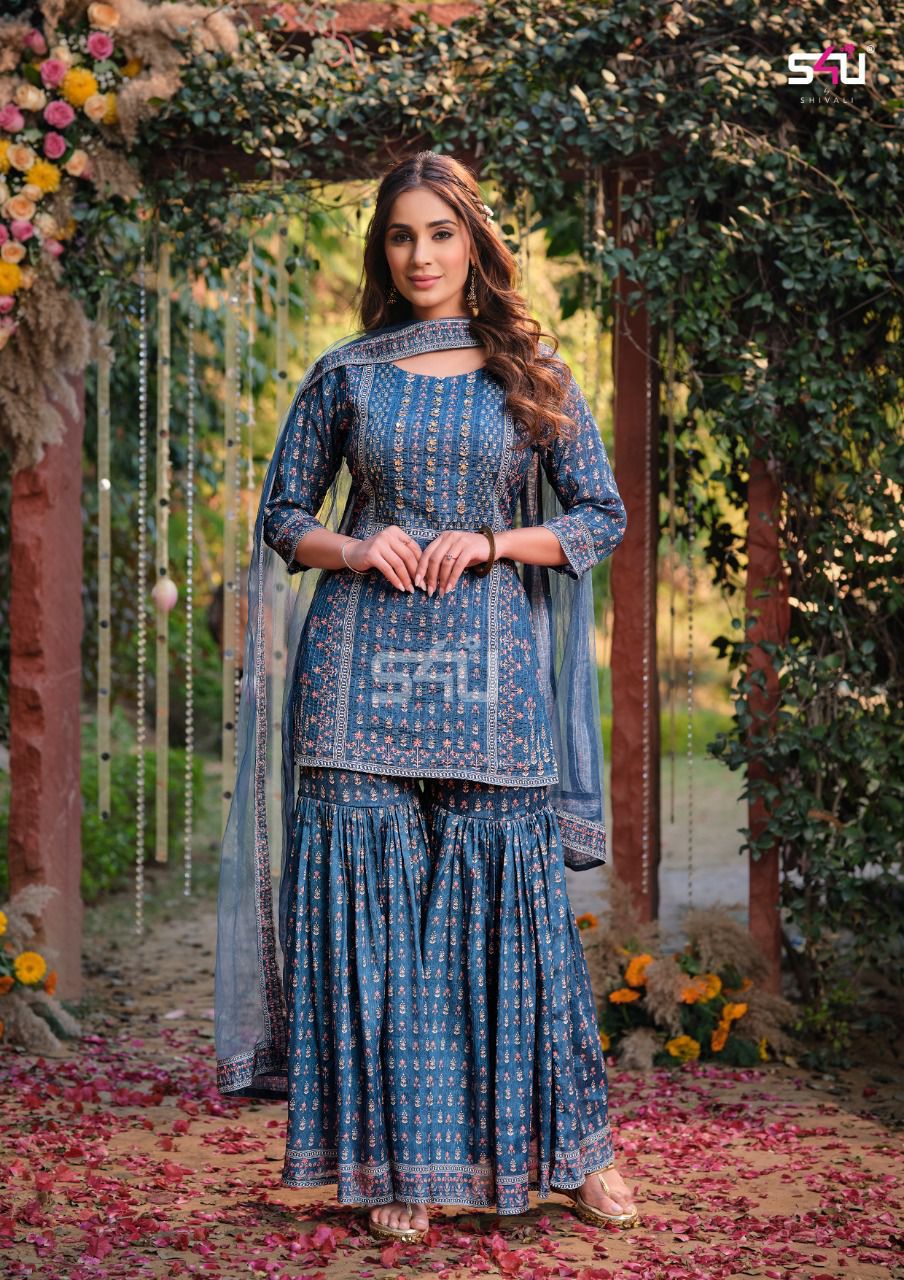 S4u Afreen Traditional Designer Stylish Fancy Festive Wear Ready Made Suit Collection